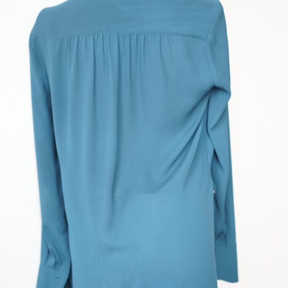 BCBG MaxAzria Tunic Blouse - Teal Blue - Size XXS fits 0-2 - Picture 8 of 9